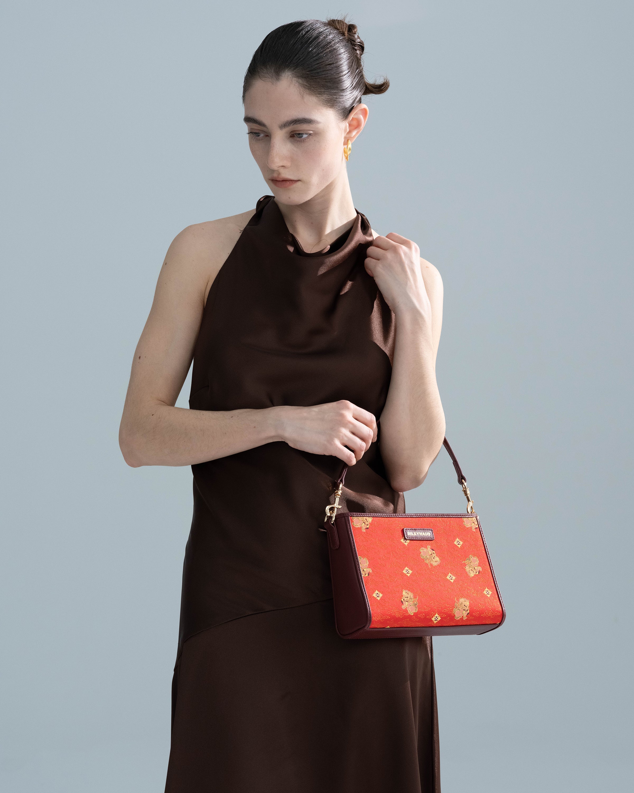 Brocade Leather Bag