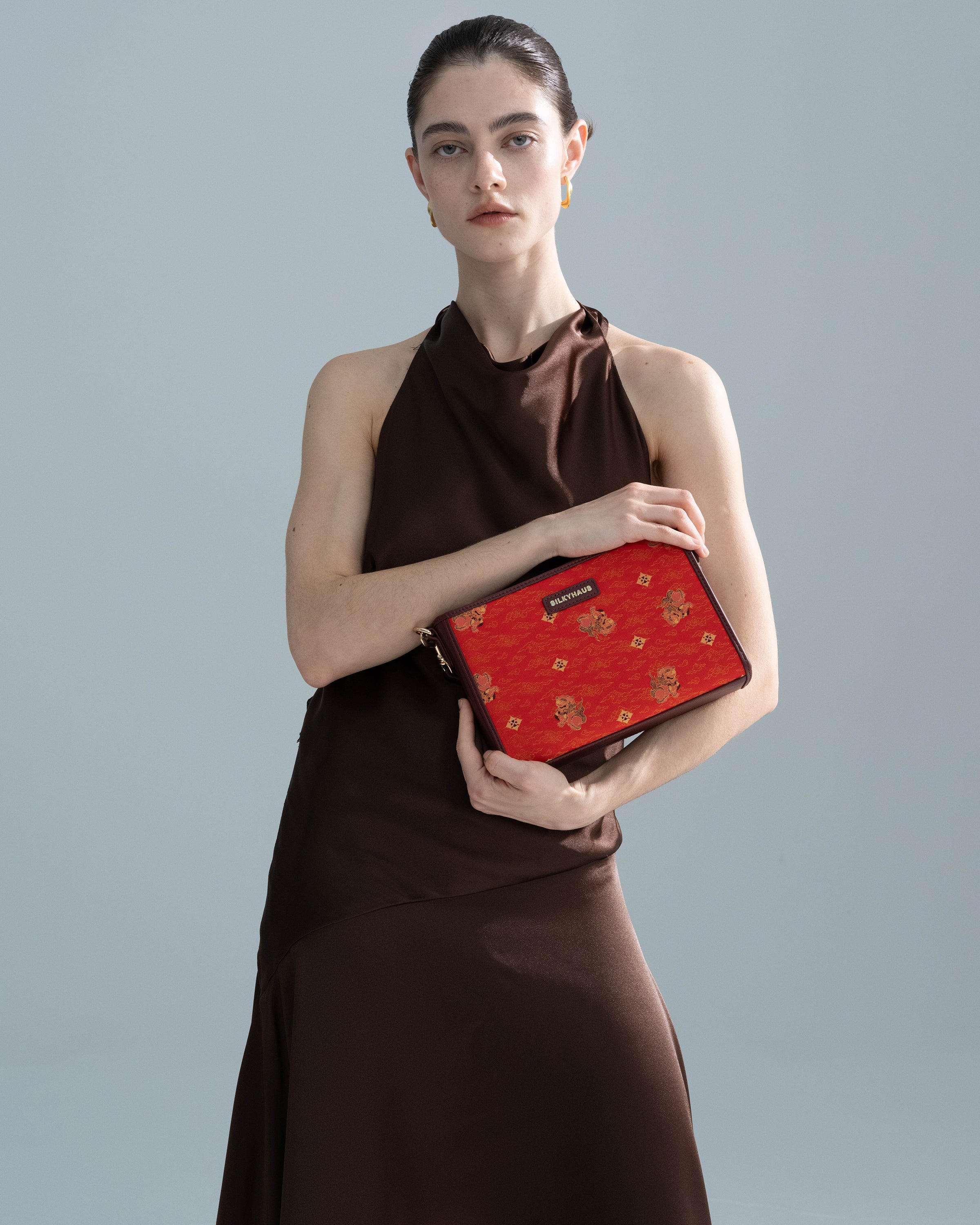 Brocade Leather Bag