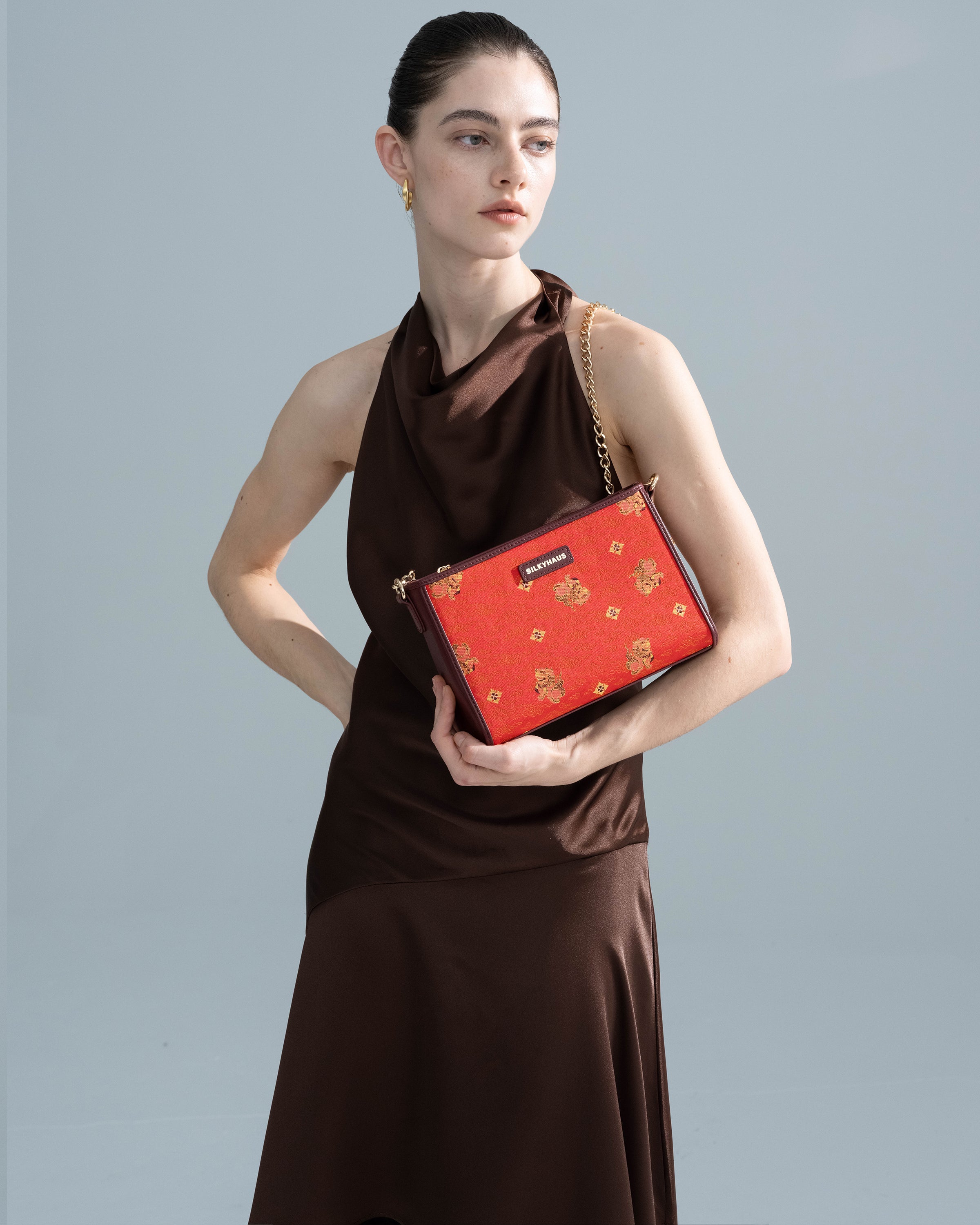 Brocade Leather Bag