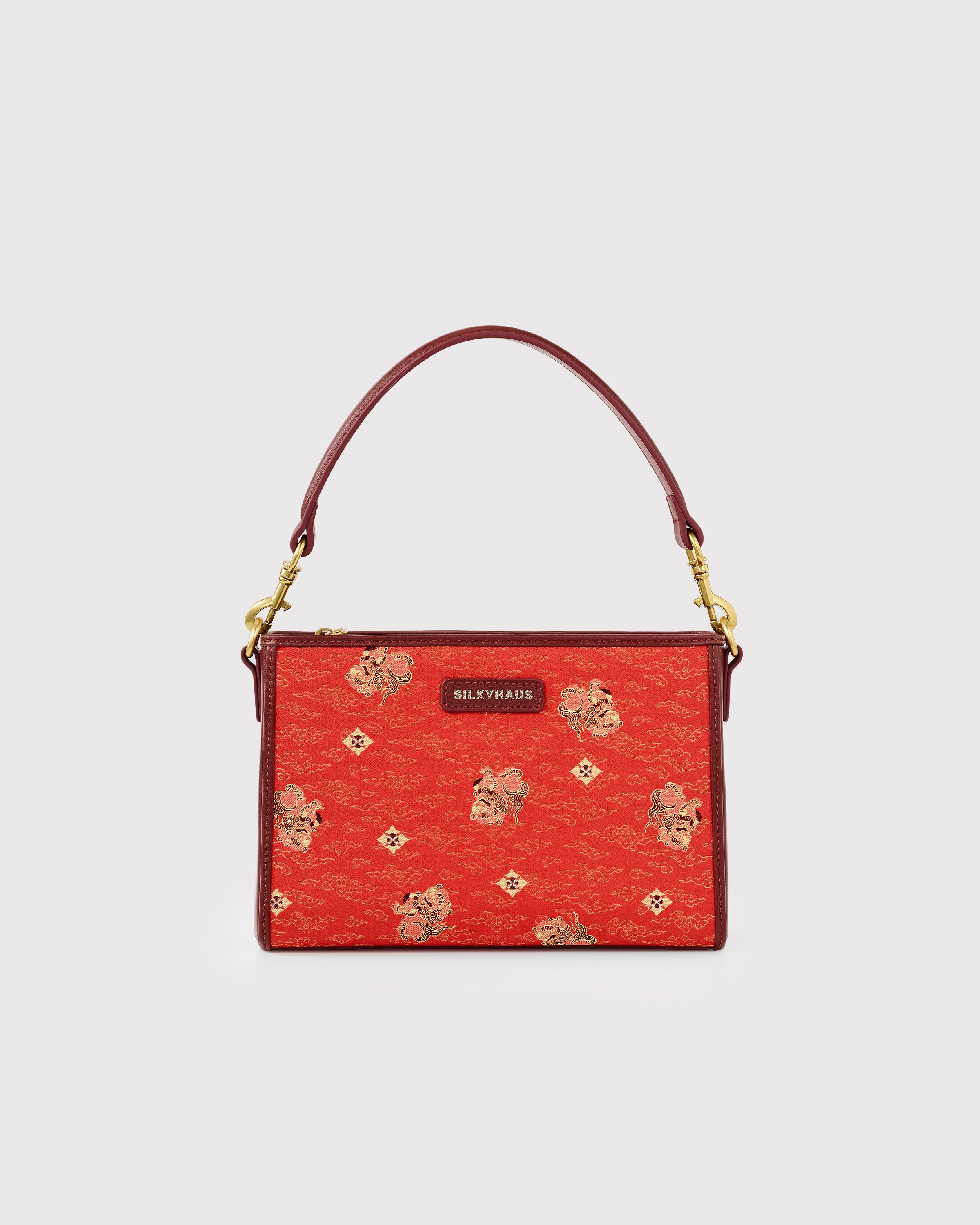 Brocade Leather Bag
