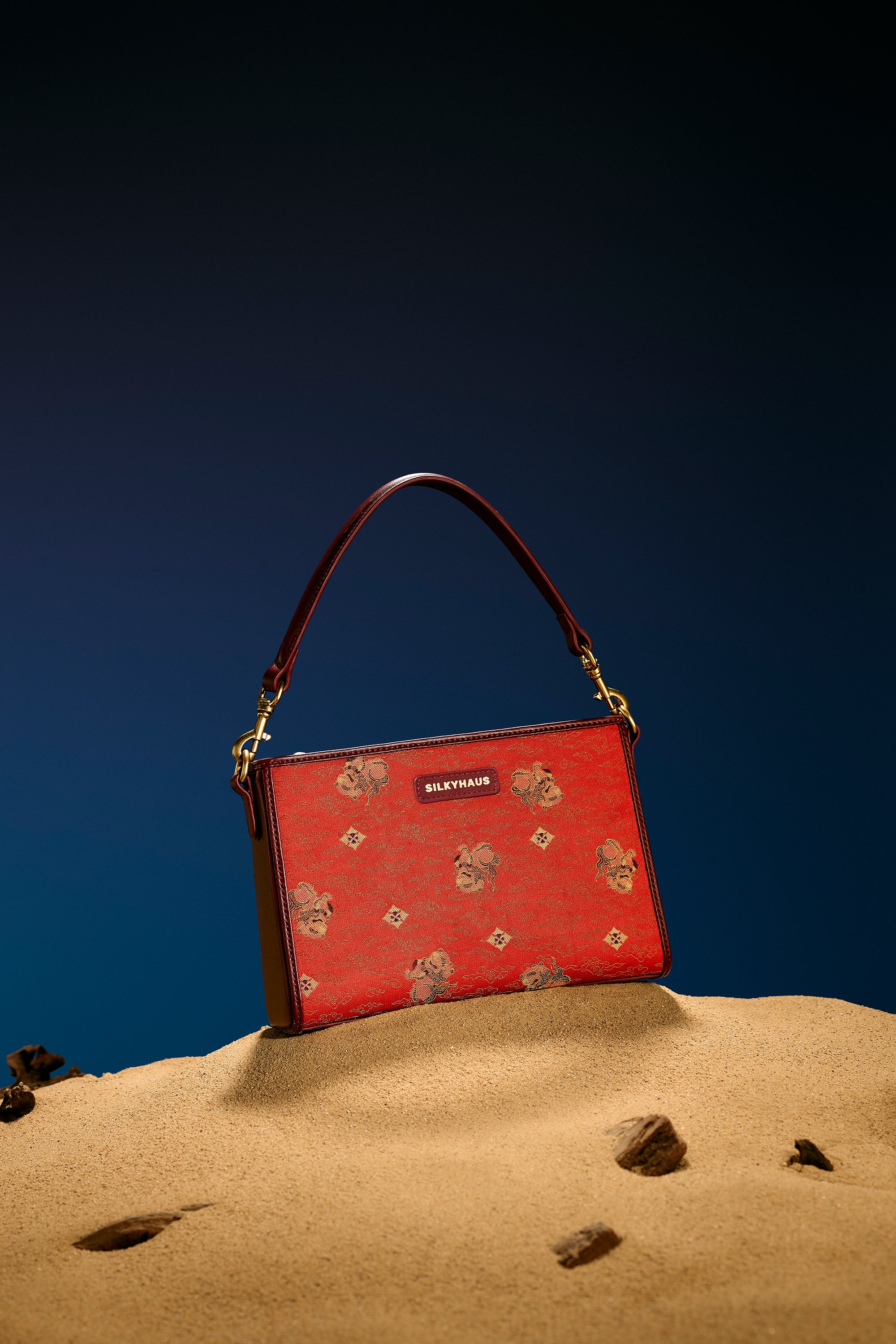 Brocade Leather Bag