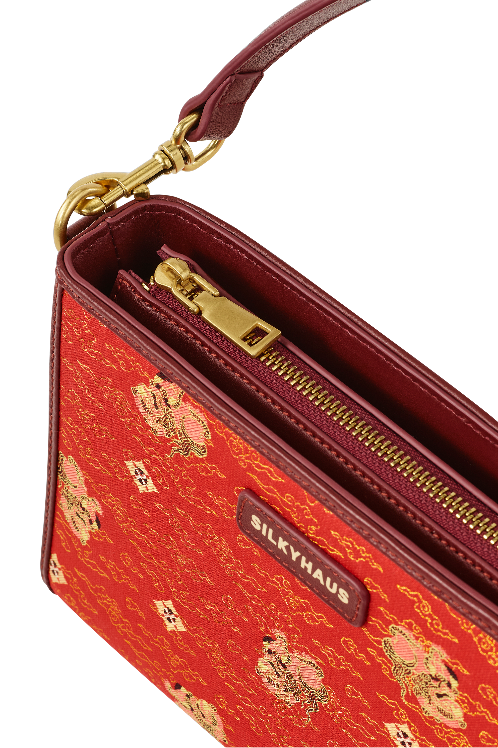 Brocade Leather Bag
