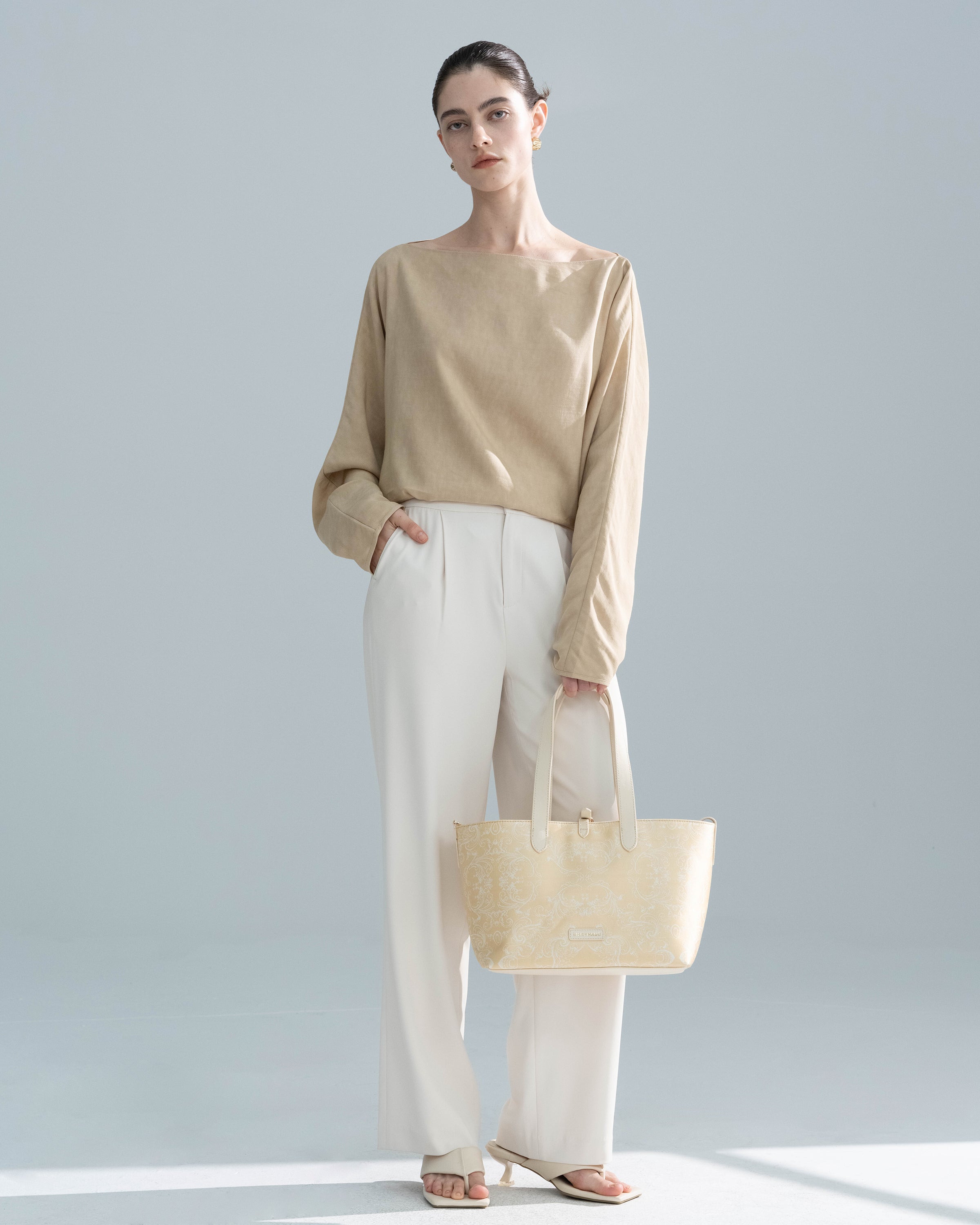 Gold Brocade Tote Bag