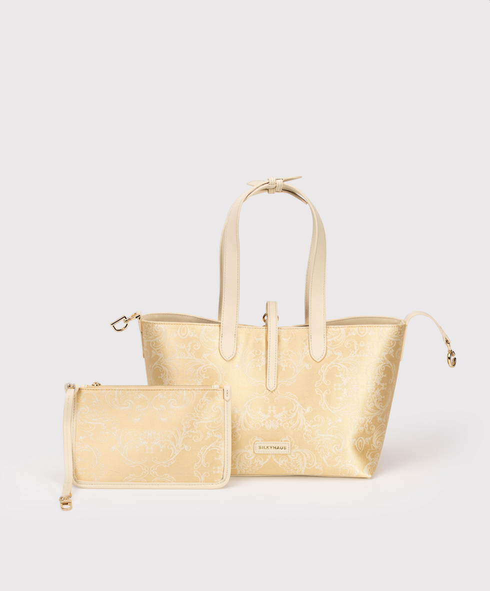 Gold Brocade Tote Bag